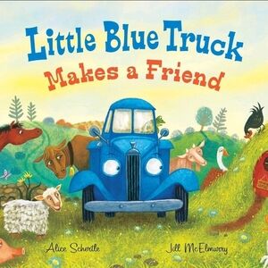 Little Blue Truck 'Makes a Friend' Hardcover Book